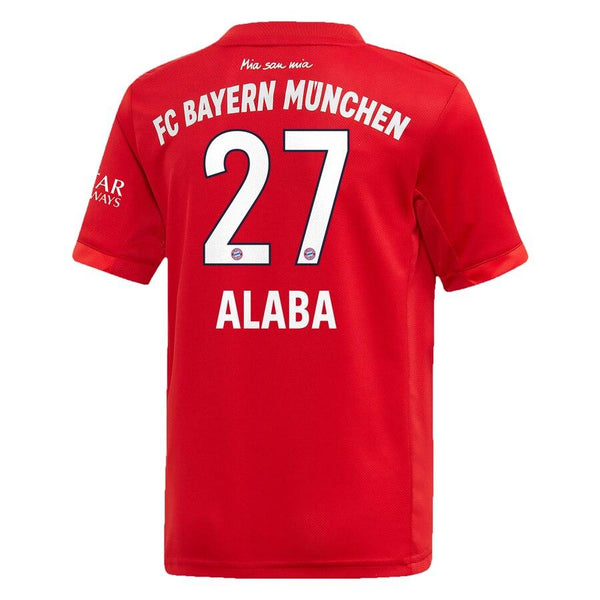 David Alaba Bayern Munich 2019/20 Home Replica Player Jersey – Red 2019