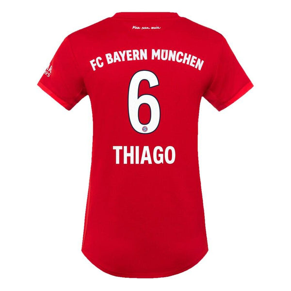 Thiago Alcântara Bayern Munich Women's 2019/20 Home Replica Player Jersey – Red 2019