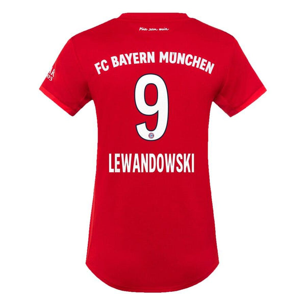 Robert Lewandowski Bayern Munich Women's 2019/20 Home Replica Player Jersey – Red 2019