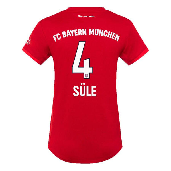 Niklas Süle Bayern Munich Women's 2019/20 Home Replica Player Jersey – Red 2019