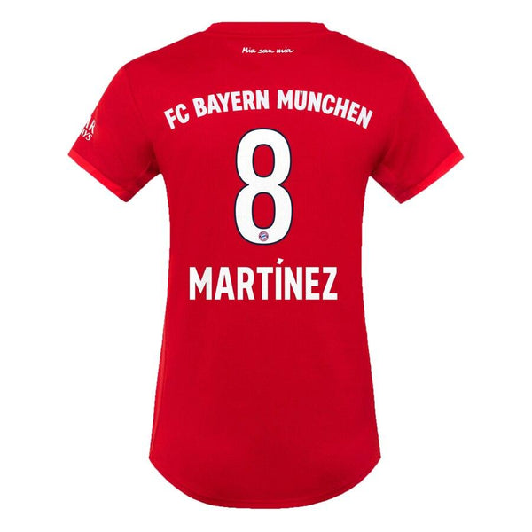 Javi Martínez Bayern Munich Women's 2019/20 Home Replica Player Jersey – Red 2019