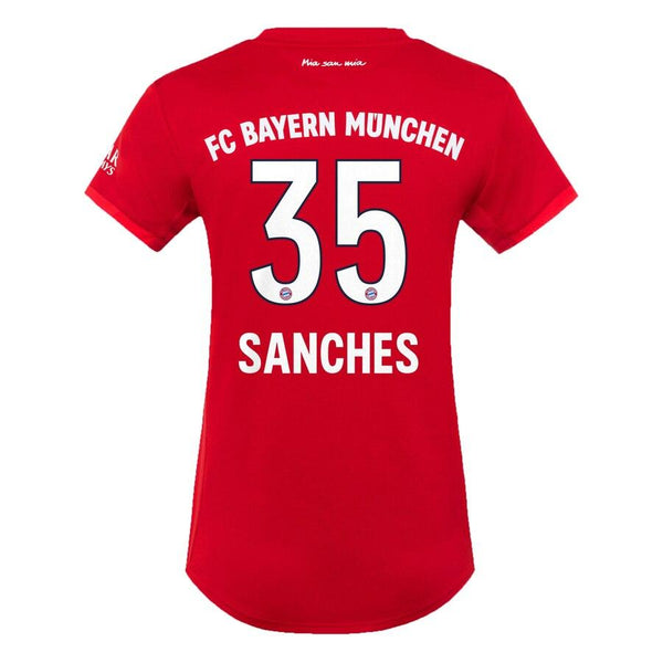 Renato Sanches Bayern Munich Women's 2019/20 Home Replica Player Jersey – Red 2019
