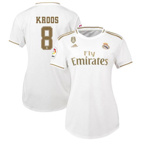 Toni Kroos Real Madrid Women's 2019/20 Home Replica Player Jersey – White 2019