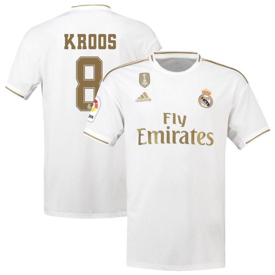 Toni Kroos Real Madrid 2019/20 Home Replica Player Jersey – White 2019