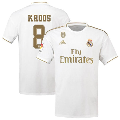 Toni Kroos Real Madrid 2019/20 Home Replica Player Jersey – White 2019
