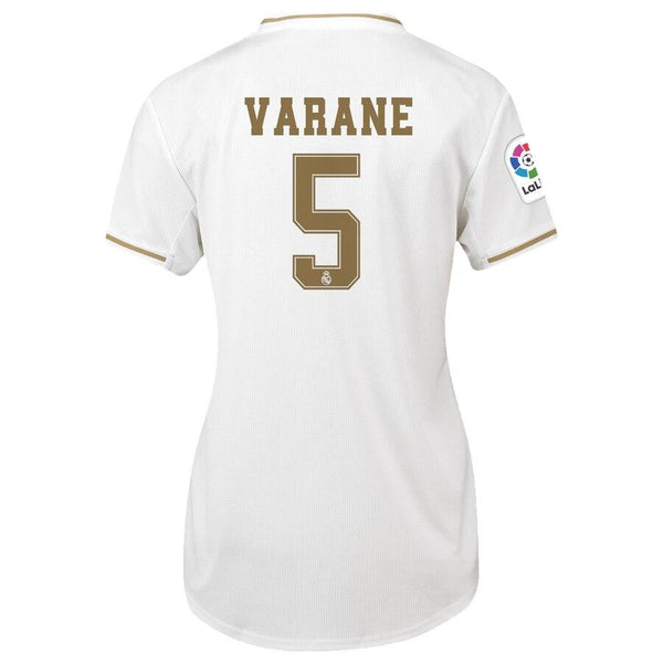 Raphaël Varane Real Madrid Women's 2019/20 Home Replica Player Jersey – White 2019