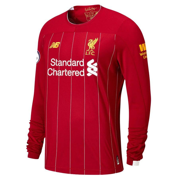 Virgil Van Dijk Liverpool New Balance 2019/20 Home Replica Player Long Sleeve Jersey – Red 2019