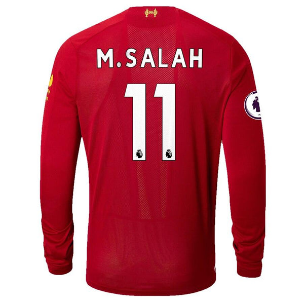 Mohamed Salah Liverpool New Balance 2019/20 Home Replica Player Long Sleeve Jersey – Red 2019