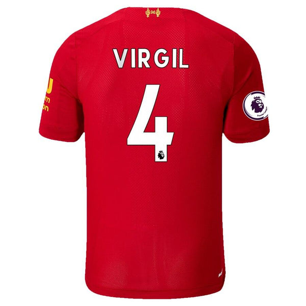 Virgil Van Dijk Liverpool New Balance Youth 2019/20 Home Replica Player Stadium Jersey – Red 2019