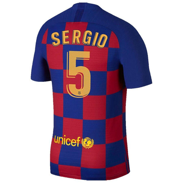Sergio Busquets Barcelona 2019/20 Home Vapor Match Player Jersey – Royal 2019
