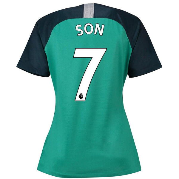 Son Heung-min Tottenham Hotspur Women's/2019 Stadium Replica Third Jersey – Teal 2019