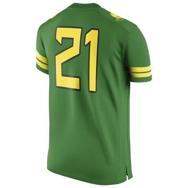 #21 Oregon Ducks Women's Game Replica Football Jersey - Apple Green 2019