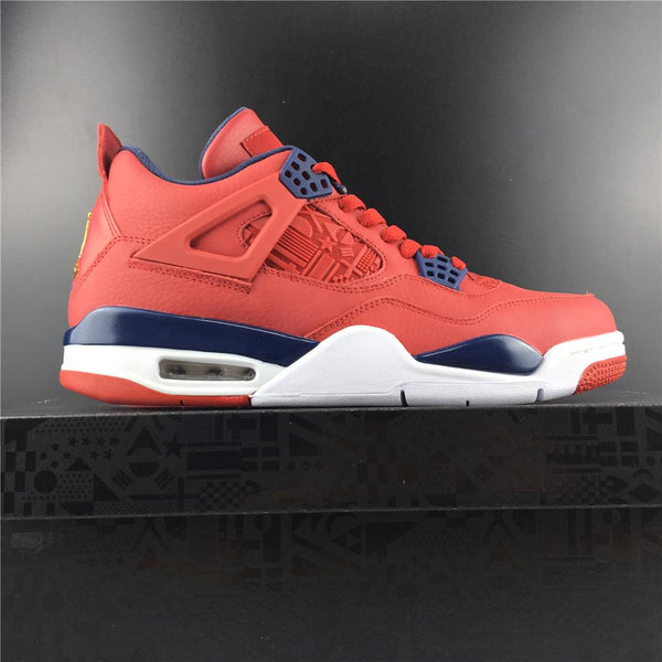 Nike Air Jordan 4 Retro FIBA Gym Red Men Shoes Sale Size US 7, 8, 8.5, 9, 10, 11, 12, 13