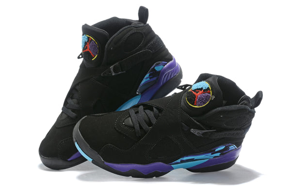 Air Jordan 8 Retro 'Aqua' 2015 Black Sneaker Shoes Sale Men Size 8-13