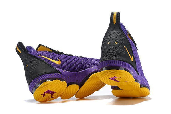 Nike Lebron XVI 16 EP Purle Yellow Black Men Shoes Sale Size US7,8,8.5,9,10,11,12