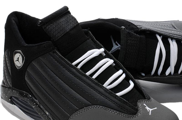 Nike Air Jordan 14 Retro Black Grey Sneaker Shoes Sale Men Size 7-13