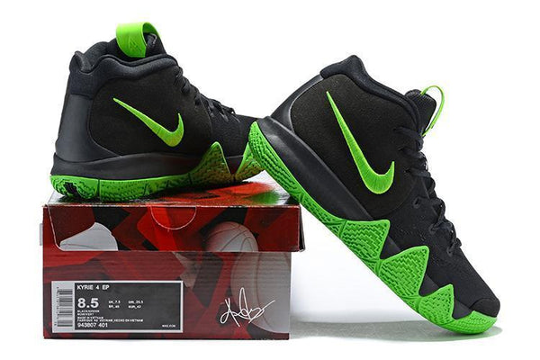 Nike Kyrie 4 "Halloween" Black Green Men Basketball Shoes Sale Size US 7,8,8.5,9.5,10,11,12