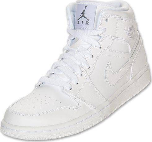 Nike Air Jordan 1 Mid White Shoes Basketball Men Size US 7, 8, 8.5, 9, 10, 11, 12, 13