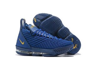 Nike Lebron XVI 16 EP Dark Blue Gold Men Shoes Sale Size US7,8,8.5,9,10,11,12
