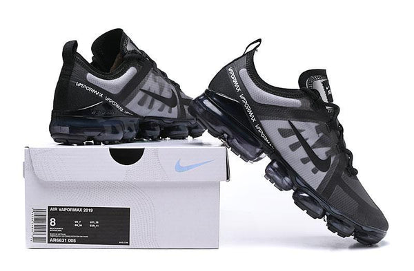 Nike Air Vapormax 2019  'Black Grey' Shoes Sneakers Men Women Sale Size US 7, 8, 8.5, 9, 10, 11