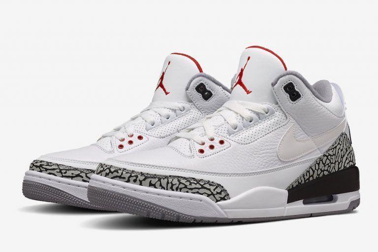 Nike Air Jordan 3 Retro Katrina White Cement Back Red Men Shoes Sale Size US 7, 8, 8.5, 9, 10, 11, 12, 13