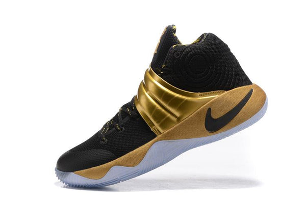 Nike Kyrie 2 Black Gold Men Basketball Shoes Sale Size US 7,8,8.5,9.5,10,11,12