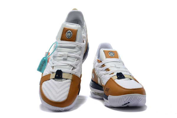 Nike Lebron XVI 16 SB White Brown Sneaker Shoes Sale Men Size 7-13