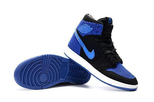 Nike Air Jordan 1 High Retro Flyknit Navy Black Shoes Basketball Men Size US 7 - 13