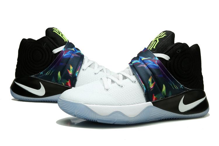 Nike Kyrie 2 Parade White Black Men Basketball Shoes Sale Size US 7,8,8.5,9.5,10,11,12