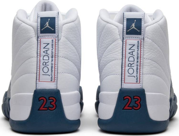 Nike Air Jordan 12 Retro 'French Blue' 2016 White Navy Shoes Basketball Men Sale Size US 7 - 13