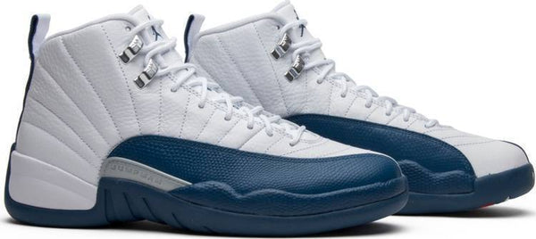 Nike Air Jordan 12 Retro 'French Blue' 2016 White Navy Shoes Basketball Men Sale Size US 7 - 13