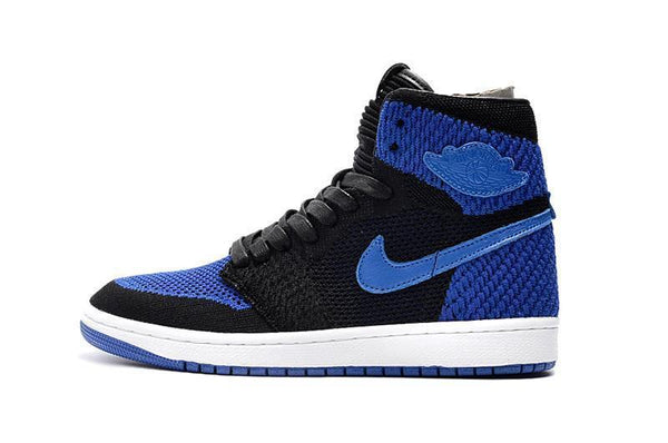 Nike Air Jordan 1 High Retro Flyknit Navy Black Shoes Basketball Men Size US 7 - 13