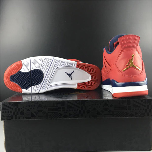 Nike Air Jordan 4 Retro FIBA Gym Red Men Shoes Sale Size US 7, 8, 8.5, 9, 10, 11, 12, 13