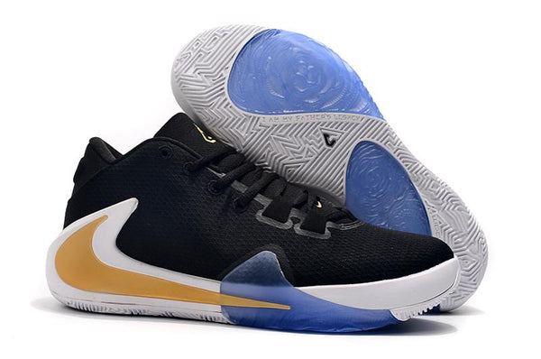 Nike Zoom Freak 1 Black Gold Basketball Sneaker Shoes Sale Size US 7,8,8.5,9.5,10,11,12