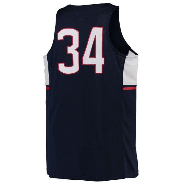 #34 UConn Huskies Replica Basketball Jersey - Navy 2019