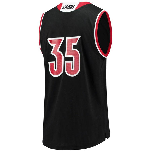 #35 Louisville Cardinals  Replica Basketball Jersey - Black 2019