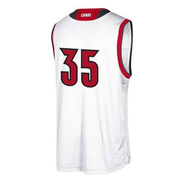 #35 Louisville Cardinals  Replica Basketball Jersey - White 2019