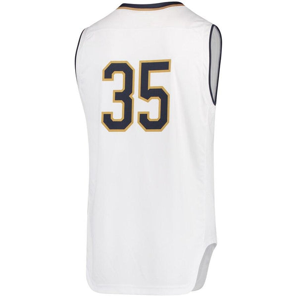 #35 Notre Dame Fighting Irish Under Armour Replica Performance Basketball Jersey – White 2019