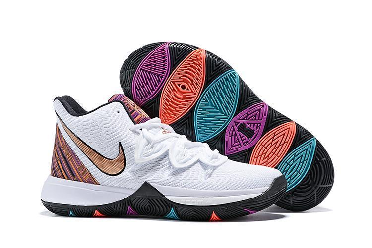 Kyrie 5 'Black History Month' White Basketball Shoes Men Sale Size US 7,8,8.5,9.5,10,11,12