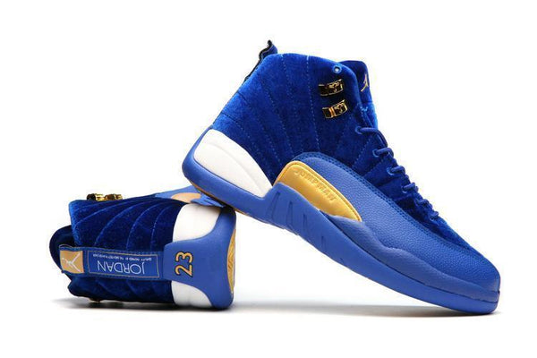 Nike Air Jordan 12 Retro Blue Velvet Shoes Basketball Men Sale Size US 7 - 13