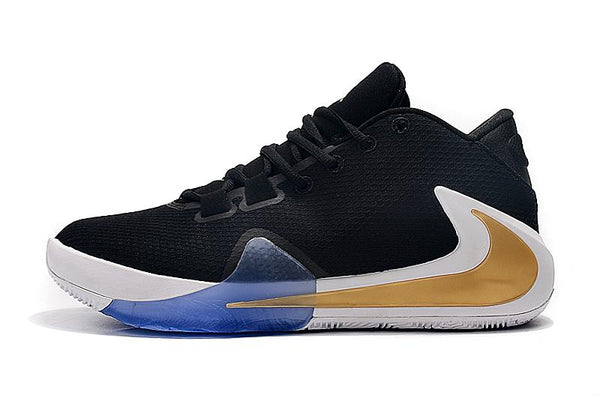 Nike Zoom Freak 1 Black Gold Basketball Sneaker Shoes Sale Size US 7,8,8.5,9.5,10,11,12