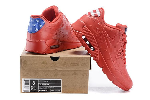 Nike Air Max 90 'Independence Day Red' Shoes Sneaker Sale Men Size US 7, 8, 8.5, 9, 10, 11