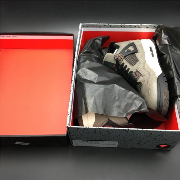 Nike Air Jordan 4 Retro Travis Scott Dark Mocha Sail Cool Grey Vred Men Shoes Sale Size US 7, 8, 8.5, 9, 10, 11, 12, 13