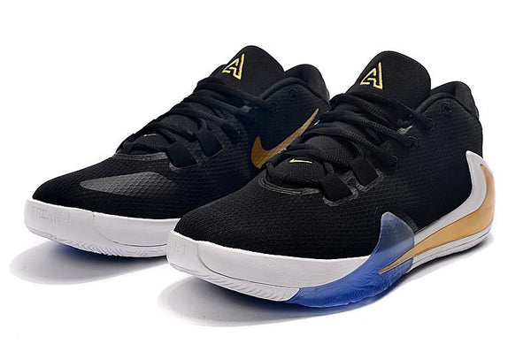 Nike Zoom Freak 1 Black Gold Basketball Sneaker Shoes Sale Size US 7,8,8.5,9.5,10,11,12