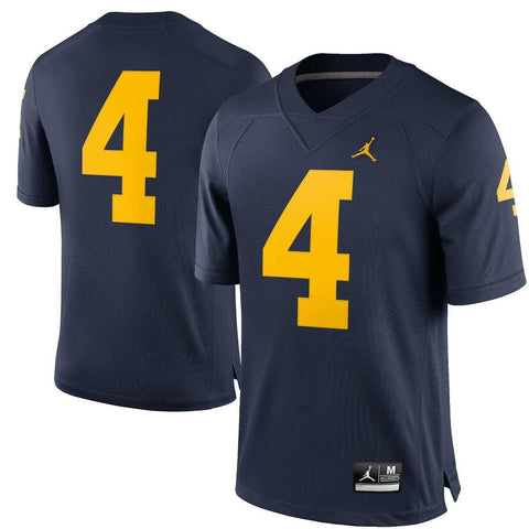 #4 Michigan Wolverines Jordan Brand Limited Football Jersey - Navy 2019