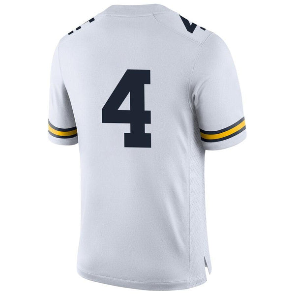 #4 Michigan Wolverines Jordan Brand Limited Football Jersey - White 2019