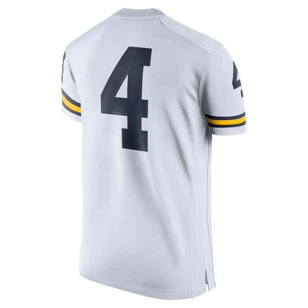 #4 Michigan Wolverines Jordan Brand Women's Game Replica Football Jersey - White 2019