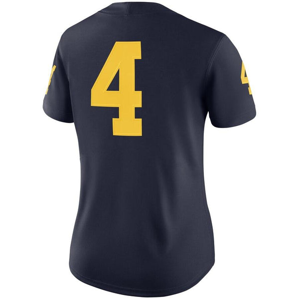 #4 Michigan Wolverines Women's Game Jersey - Navy 2019