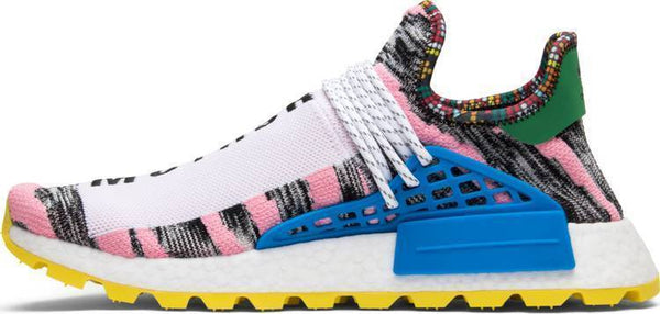 Pharrell x Adidas NMD Human Race Trail 'Solar Pack' Grey Pink Shoes Men Women Sneaker Sale All Size US 7-11