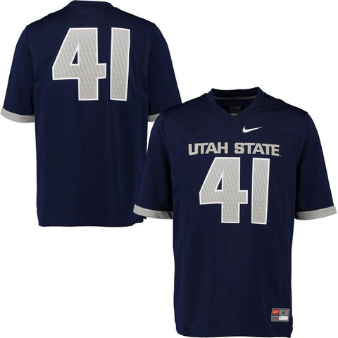 #41 Utah State Aggies Game Jersey - Navy 2019